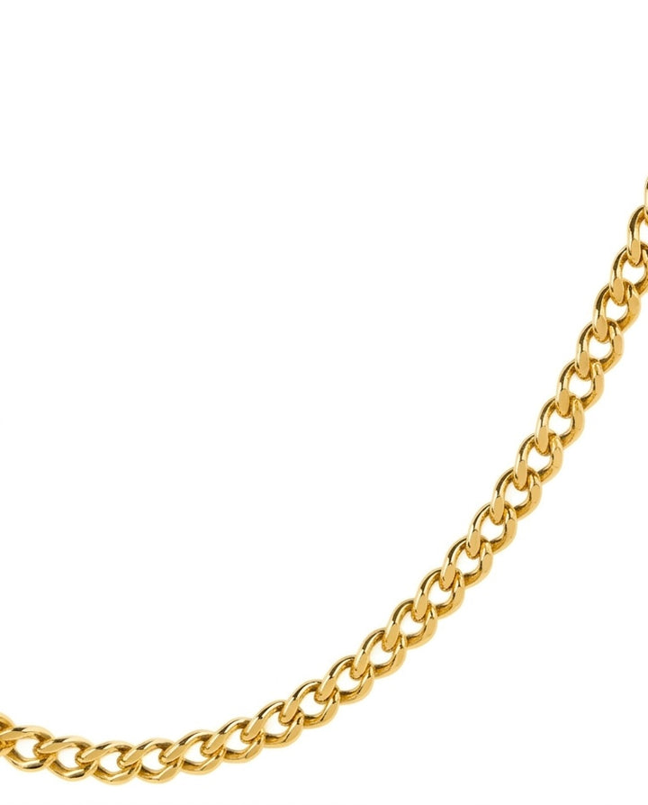 Feine Panzerkette aus 18k Gold – Nahaufnahme