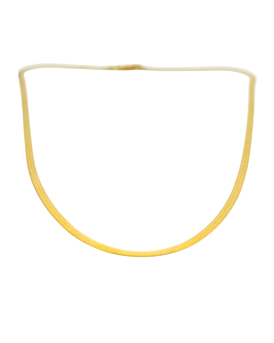 Halskette Gelbgold 18k – Zanjir-e Tighmahi Motevasset (Fischgrätenkette mittel)