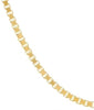 Nahaufnahme der Gliederstruktur der Venedig-Kette – filigrane Box Chain aus 18k Gold