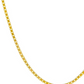 Nahaufnahme der Gliederstruktur der Venedig-Kette – filigrane Box Chain aus 18k Gold