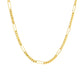 Figaro Kette – 18k Gold, freigestellt, frontales Produktbild