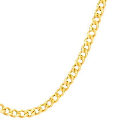 Detailaufnahme der Panzerstruktur einer Panzerkette aus 18k Gold – massive 4 mm breite Glieder