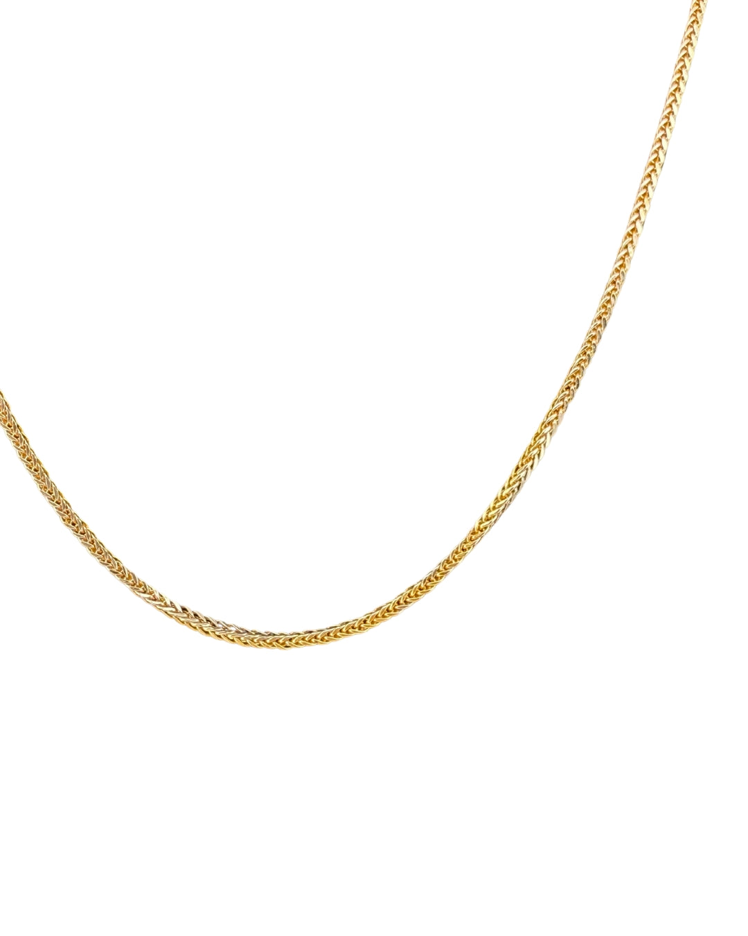 Detail der Zanjir-e Miro-ye Zarif-e Dorang – feine Panzerstruktur in 18k Gelb- &amp; Weissgold, glänzend und zweifarbig schimmernd