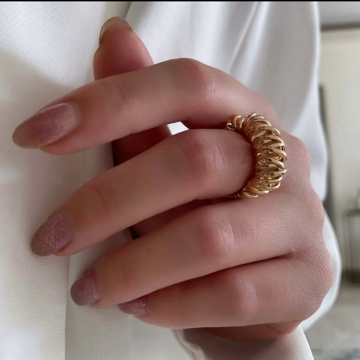 Ring Gelbgold 18k - Navar-e Abrisham (Seidenbänder)