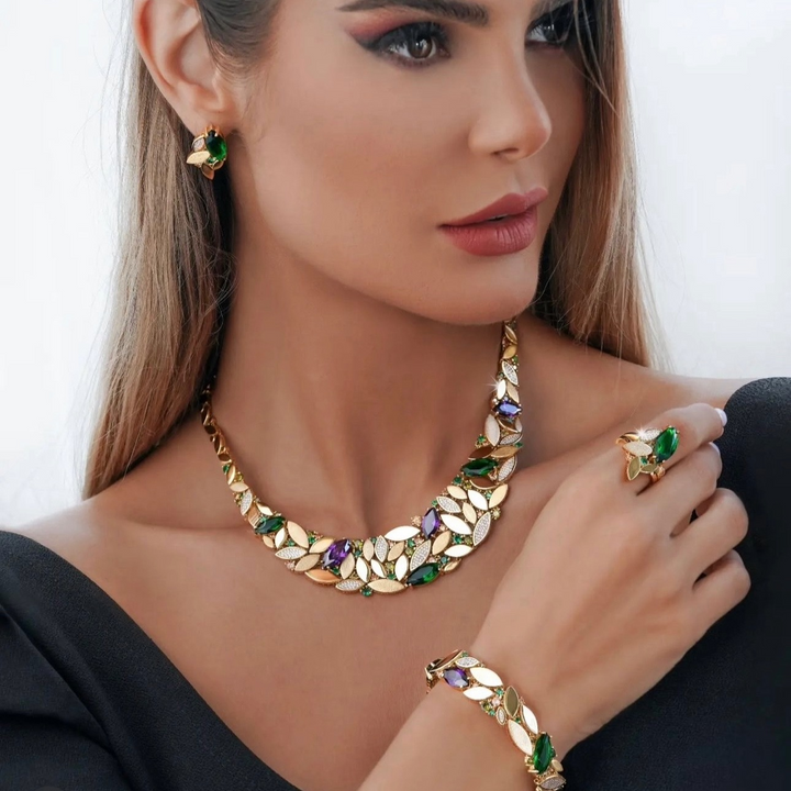 Ensemble Gelbgold 18k – Bagh-e Eram (Paradiesgarten)