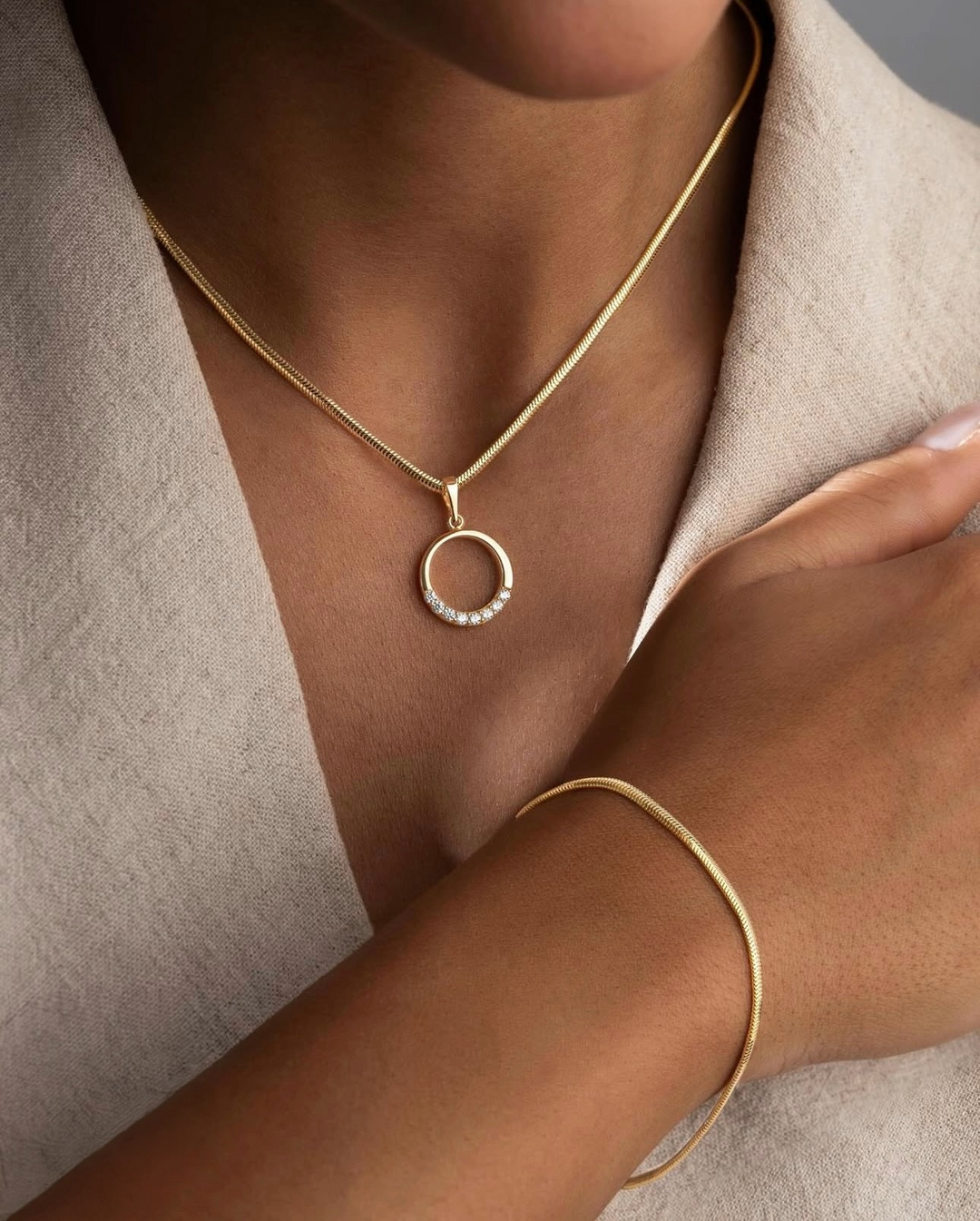 Armband Gelbgold 18k - Mar-e Tala (Goldene Schlange)