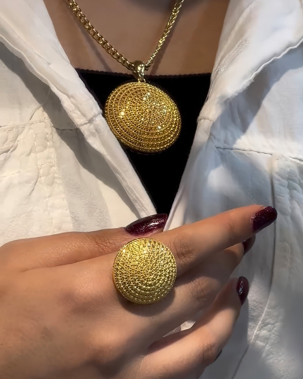 Ring Gelbgold 18k - Gooy-e Bozorg-e Aftab (Grosse Sonnenkugel)