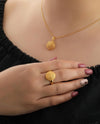 Ring Gelbgold 18k - Gooy-e Aftab (Sonnenkugel)