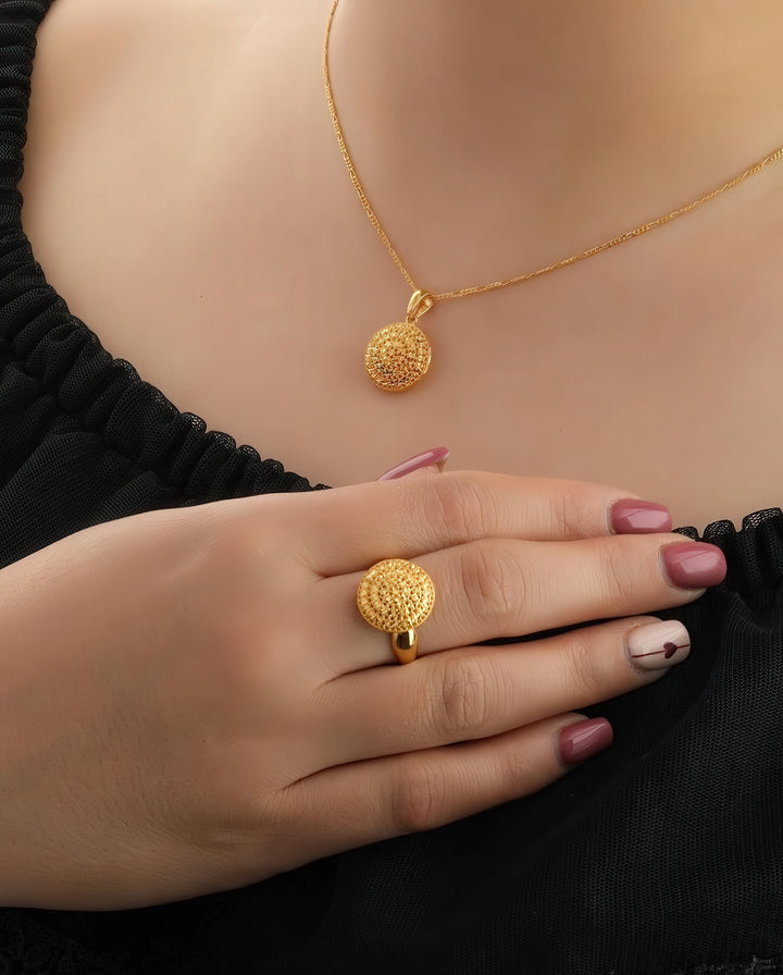 Ring Gelbgold 18k - Gooy-e Aftab (Sonnenkugel)
