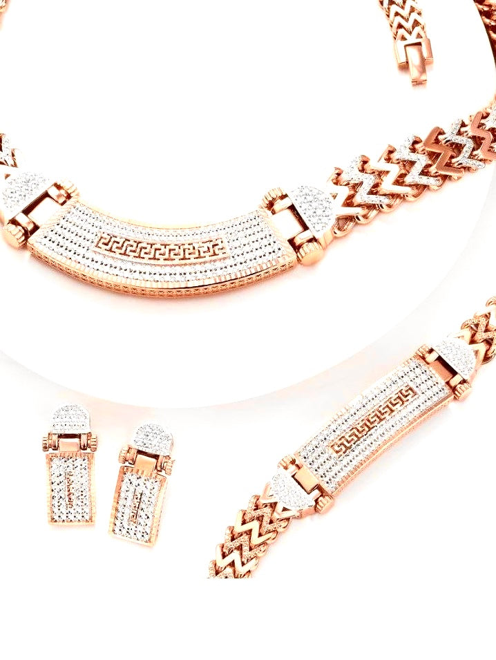 Ensemble Rosegold &amp; Weissgold 18k – Zargh-o-Bargh (Glamour)