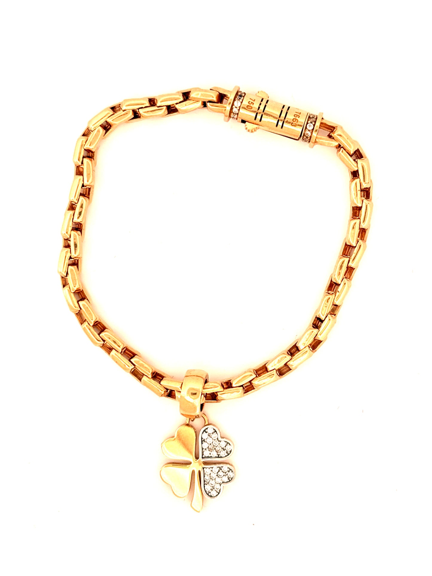 Ensemble Gelbgold 18k – Shabdar (Kleeblatt)