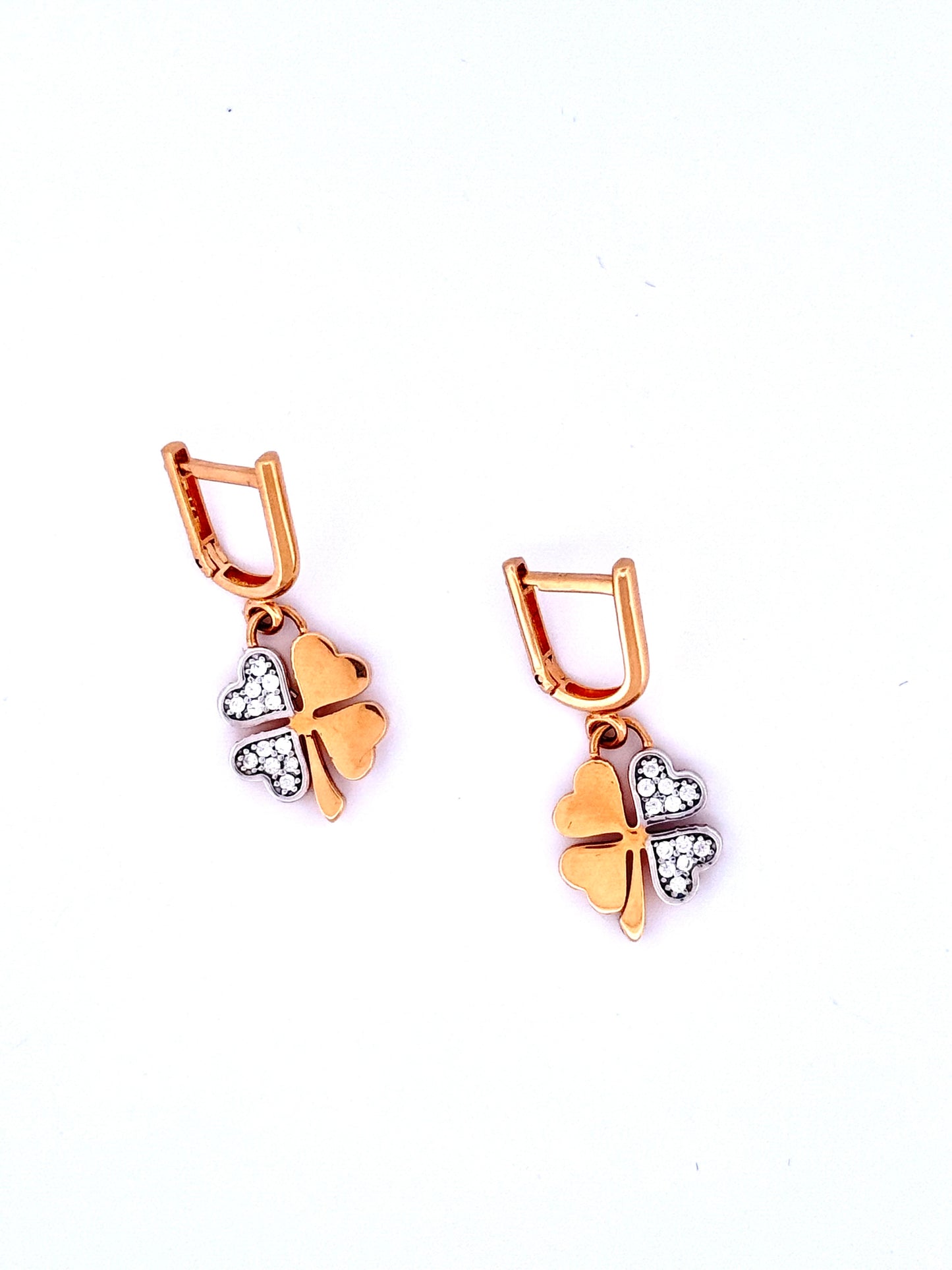 Ensemble Gelbgold 18k – Shabdar (Kleeblatt)