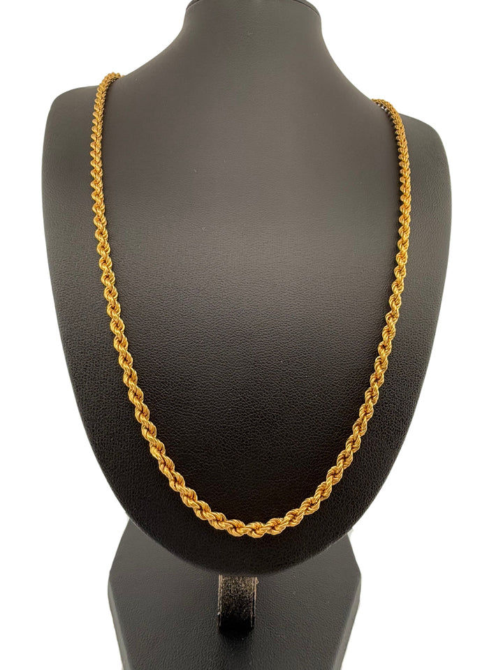 Halskette Gelbgold 18k - Tanab-e Bozorg (Grosse Kordel)