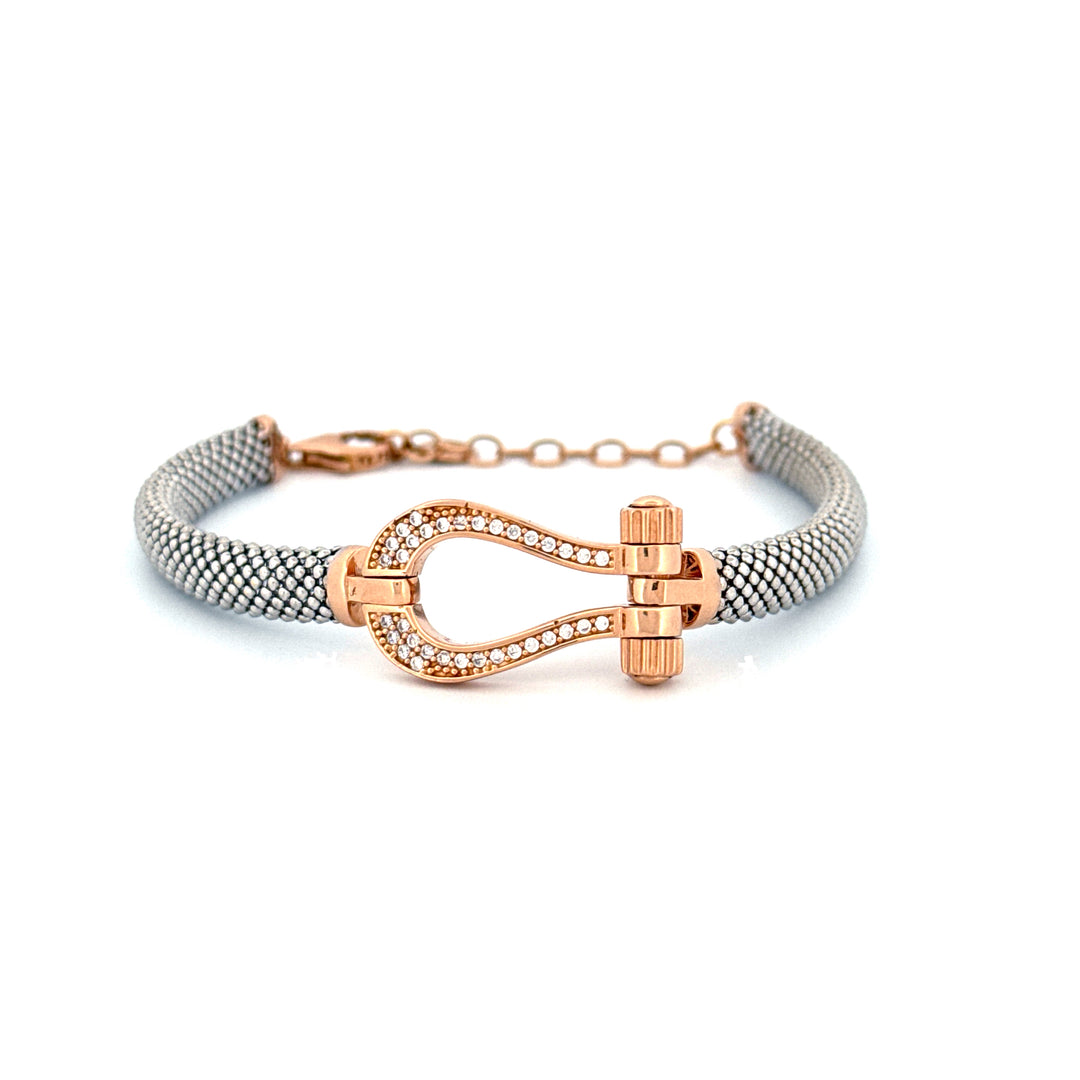 Armband Roségold &amp; Weissgold 18k - Peyvand (Verbindung)