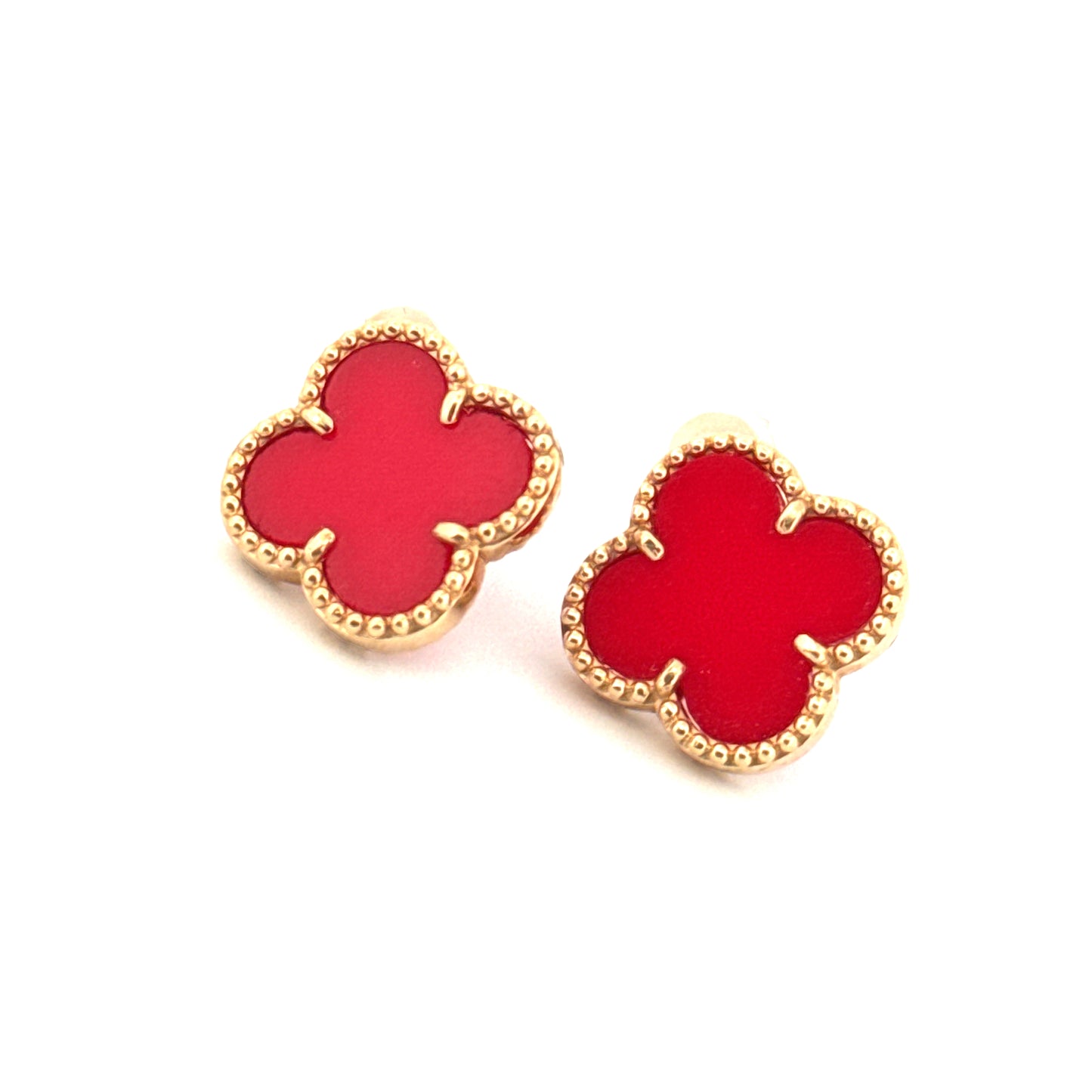 Ohrringe Gelbgold 18k - Gol-e Sorkh (Rote Blüte)