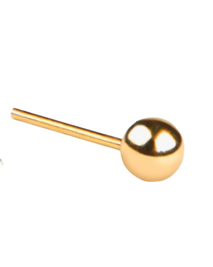 Ohrstecker Gelbgold 18k – Gole Tala Khord (Kleine Goldkugel)