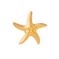 Ohrstecker aus 18k Gelbgold in Seesternform – freigestellte Nahaufnahme