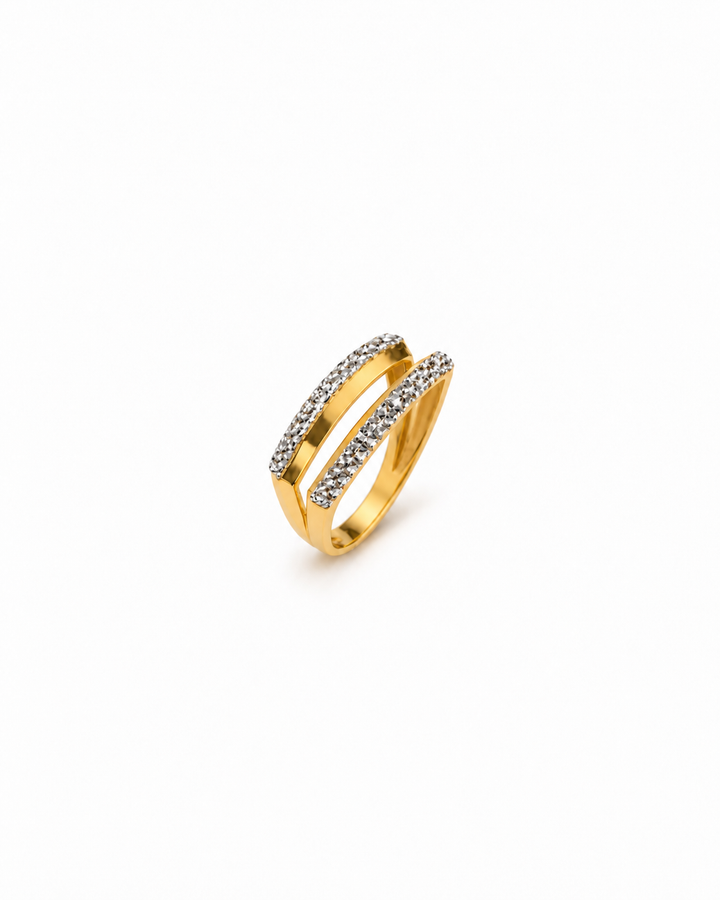     Ring Do Khat aus 18k Gelb- und Weissgold ohne Steinbesatz