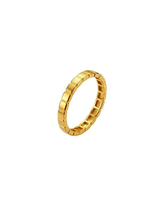 Produktbild eines feinen 18k Goldring mit Mosaik-Struktur – freigestellt