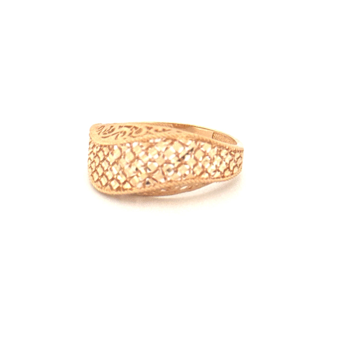 Ring Gelbgold 18k – Naghsh-e Mahram (Vertrautes Muster)