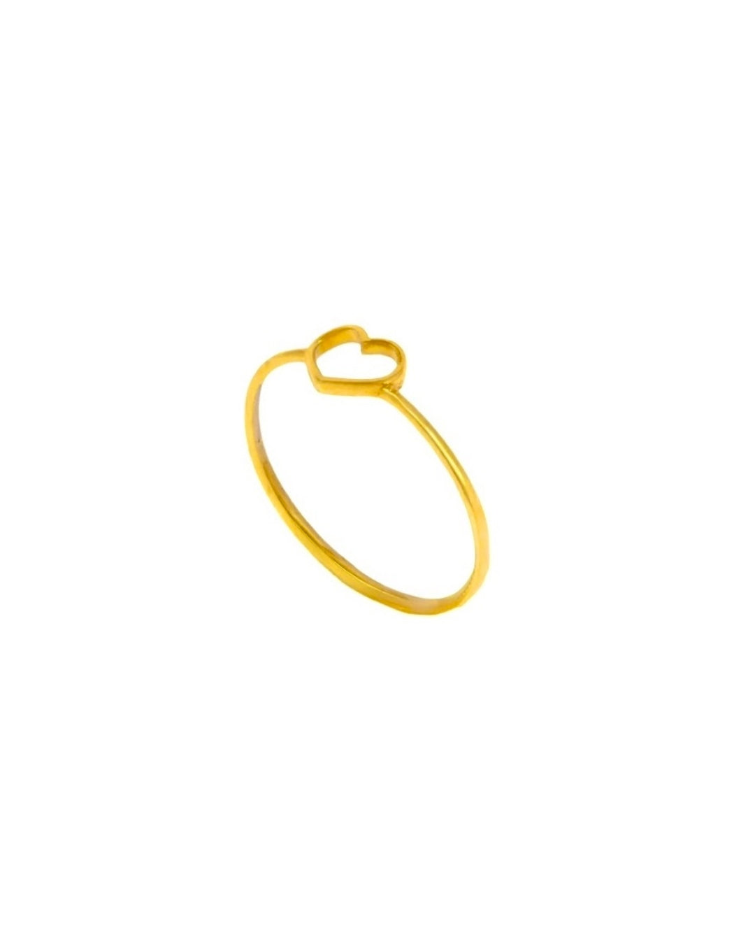 „Yek Del“ – eleganter Herzring, handgefertigt, Nahaufnahme
