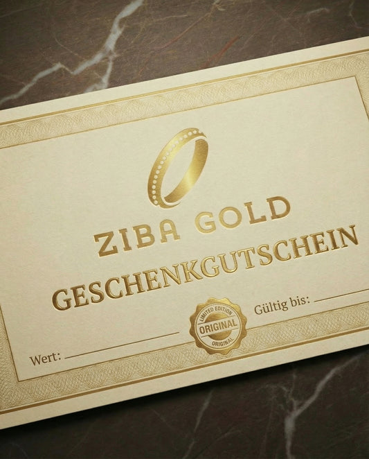 Ziba Gold Geschenkgutschein – Ein Gespräch aus Gold