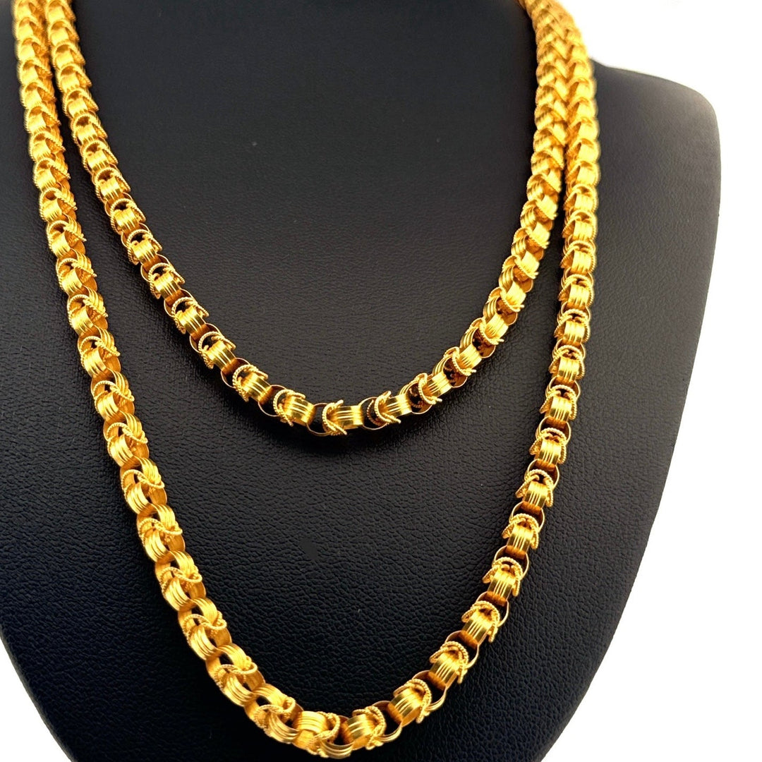 Halskette Gelbgold 18k - Halghehaye Zanjir - e Asrar (Geheimnisvolle Kettenglieder) | Halskette Gelbgold 18k | Ziba Gold