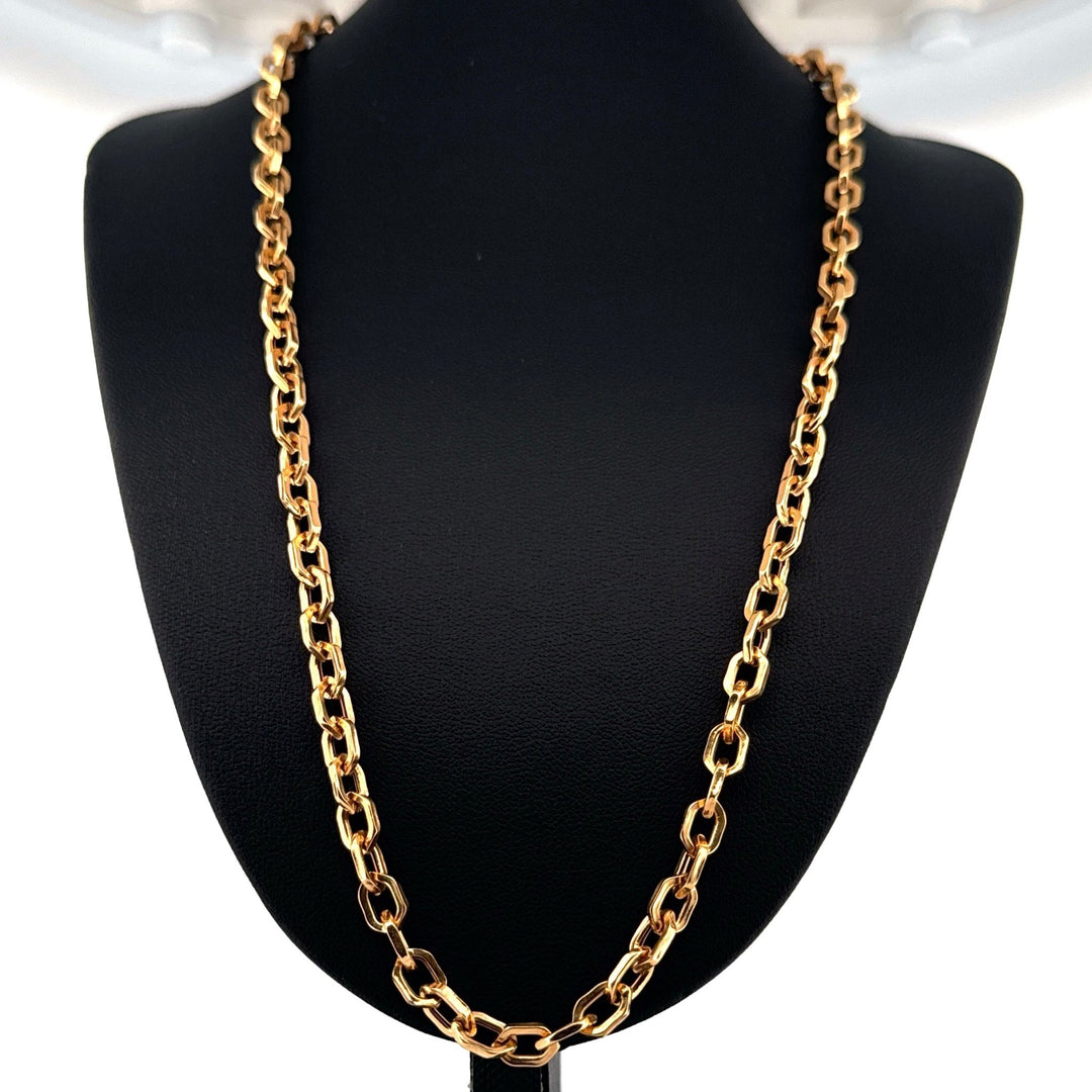 Halskette Gelbgold 18k - Shesh Zeli - e Mahtab (Sechseck des Mondes) | Halskette Gelbgold 18k | Ziba Gold