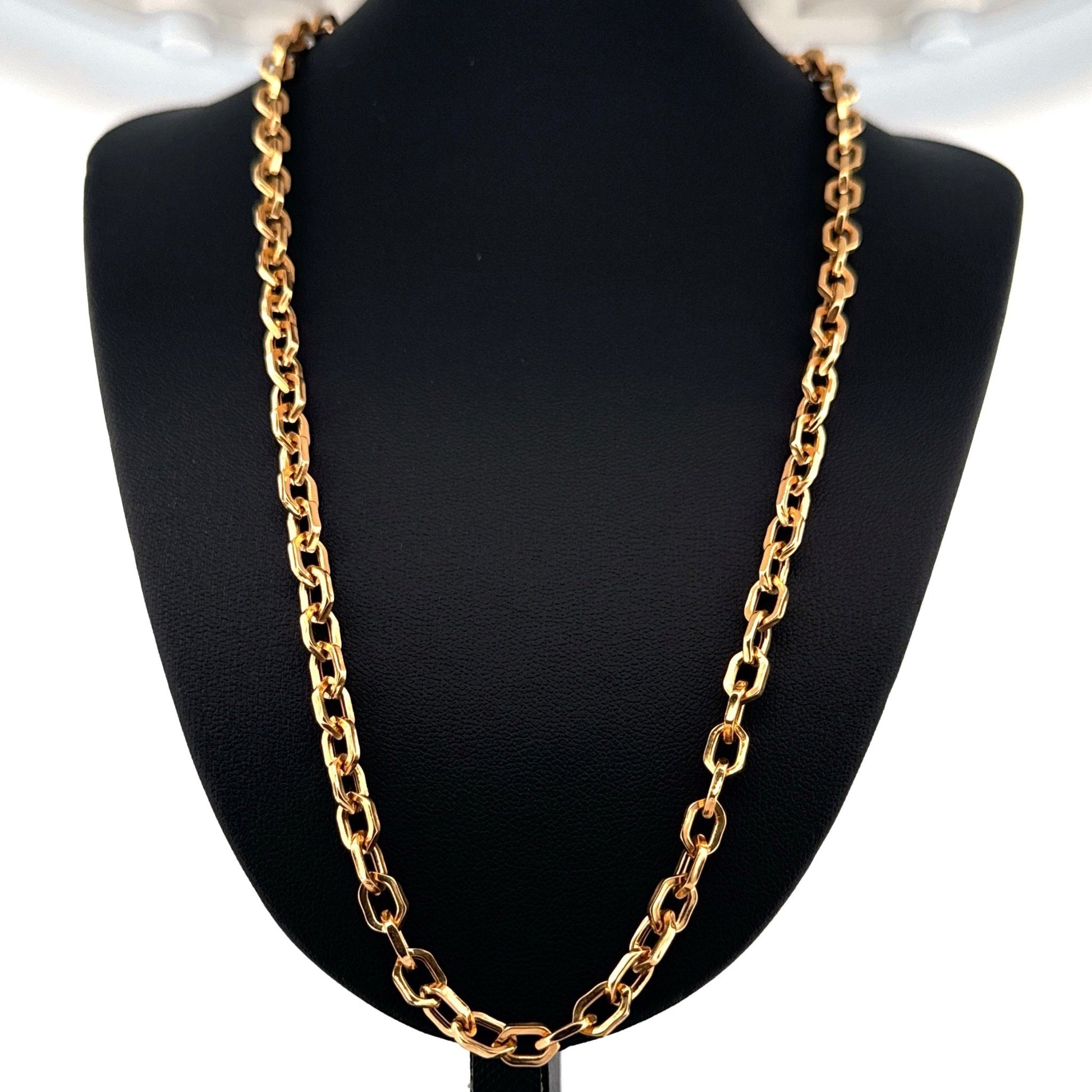 Halskette Gelbgold 18k - Shesh Zeli - e Mahtab (Sechseck des Mondes) | Halskette Gelbgold 18k | Ziba Gold