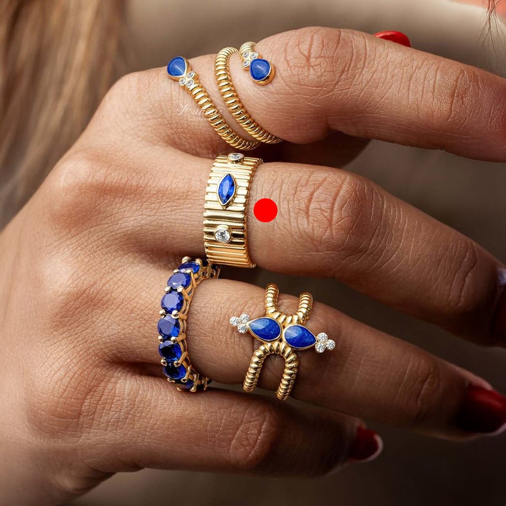 Ring Gelbgold 18k - Cheshm (Auge)