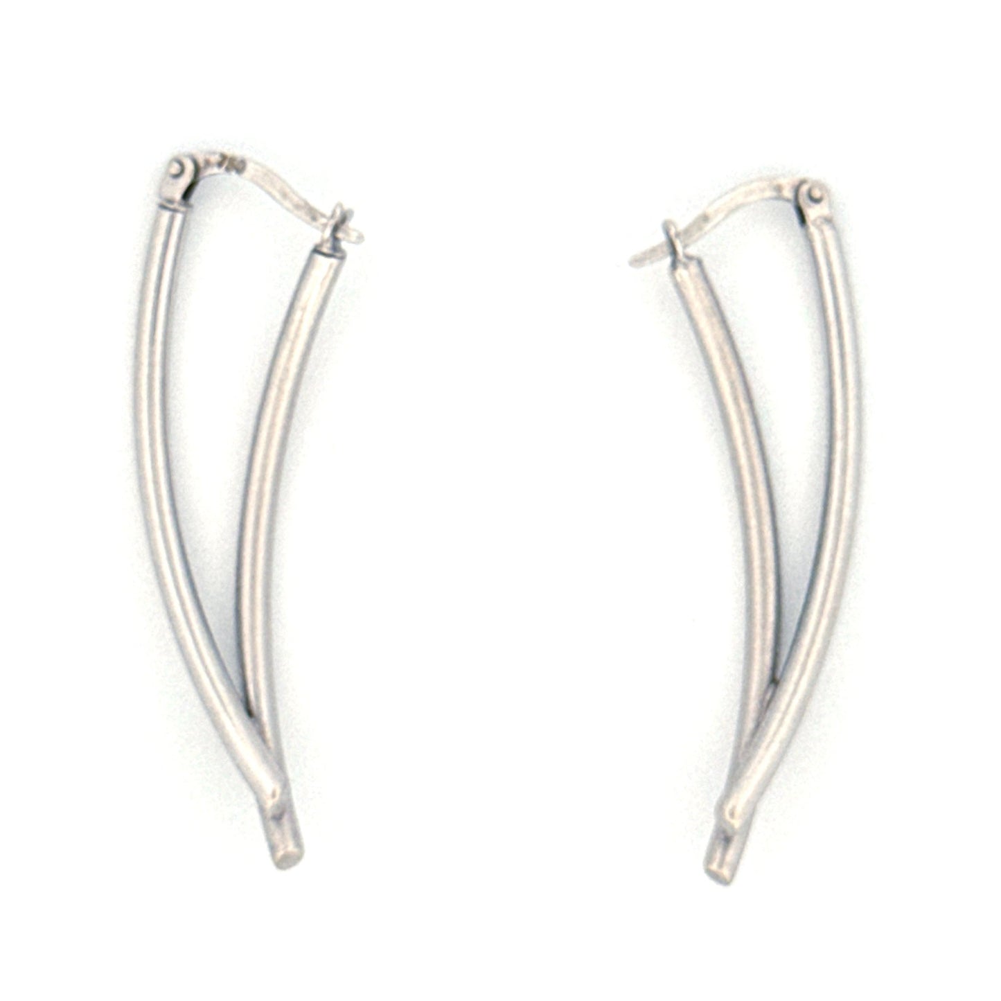 Ohrringe Weissgold 18k - Forough Farrokhzad | Ohrringe Weissgold 18k | Ziba Gold