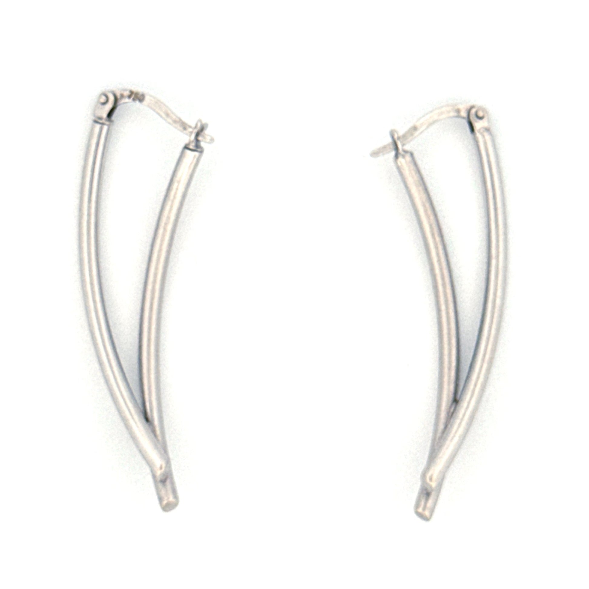 Ohrringe Weissgold 18k - Forough Farrokhzad | Ohrringe Weissgold 18k | Ziba Gold