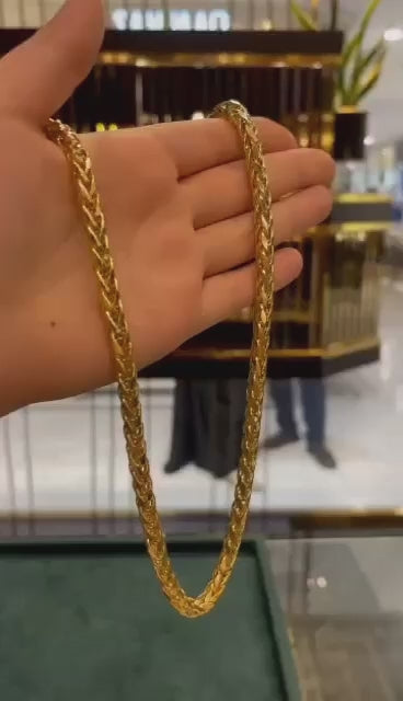 Halskette Gelbgold 18k – Gandom (Weizen)