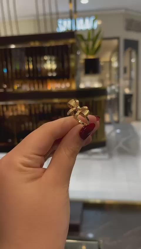 Ring Gelbgold 18k - Papillon-e Farah Diba (Schleife von Farah Diba)